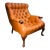 A Carl Forslund Rip Can Lee Tufted Leather Arm Chair For Sale