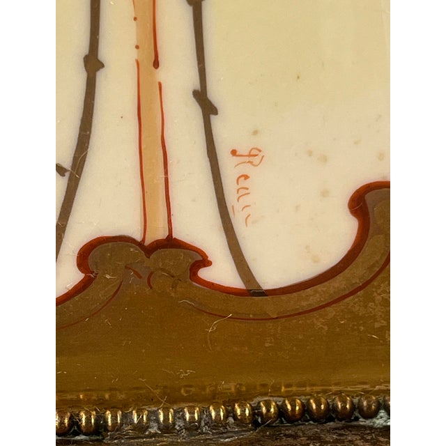 Circa 1905-1910 Antique Pickard Hand-Painted Porcelain Table Lamp by Max Klipphahn For Sale - Image 4 of 12