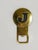 Letter J Initials Brass Bottle Opener #4919 attributed to Carl Auböck, Vienna, 1960s For Sale - Image 16 of 18