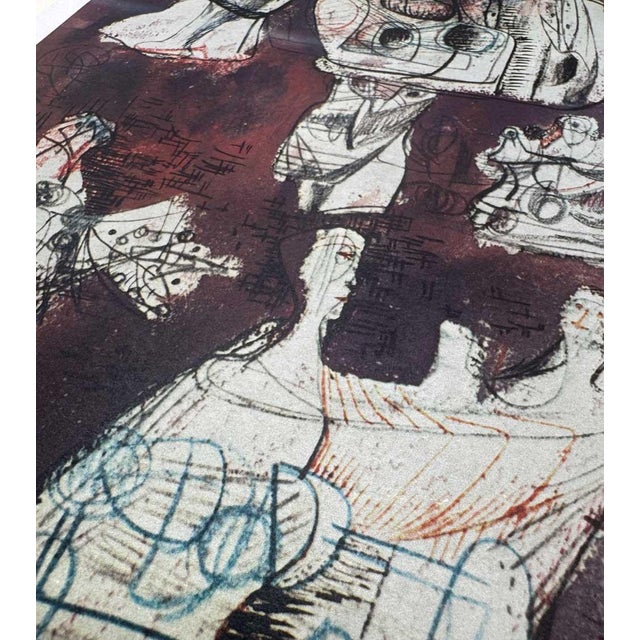 Abstract Henri Moore Lithograph Limited Edition ~Reclining Figures Study ~ Rare Find For Sale - Image 3 of 7