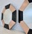 Italian Octagonal Wall Mirrors with Black and Pink Geometric Frames, 2000s, Set of 2 For Sale - Image 4 of 11