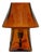 Luca Glass Mini Table Lamp, Smokey Brown For Sale