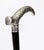 Antique French Art Nouveau Silver Topped Walking Cane Stick, 1890s For Sale - Image 9 of 15