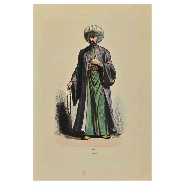 Auguste Wahlen, Iman, Lithograph, 1844 For Sale