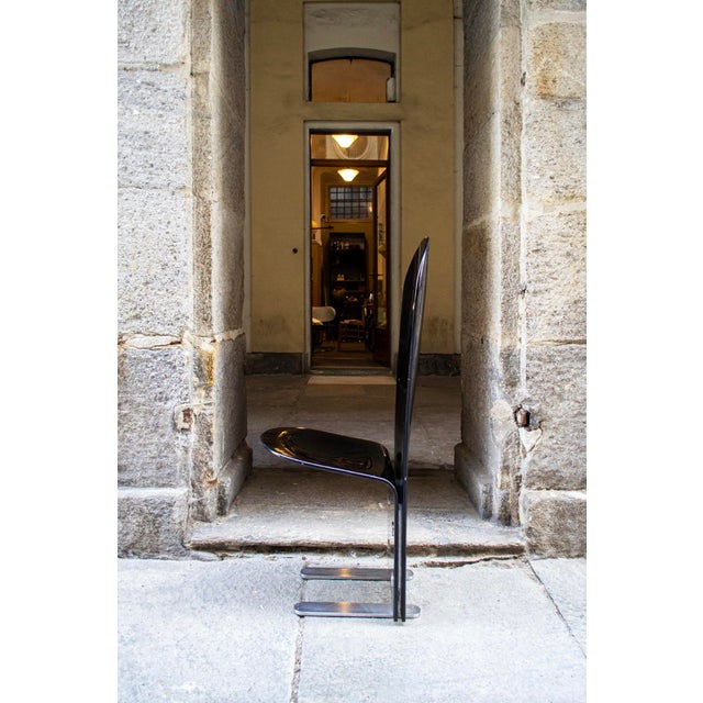Postmodern Pellicano Chairs by Luigi Saccardo for Arrmet, 1970s, Set of 12 For Sale - Image 3 of 8
