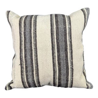 Turkish Hemp Pillow Cushion Natural Beige Brown Pillow Cushion Cover 24"x24" For Sale