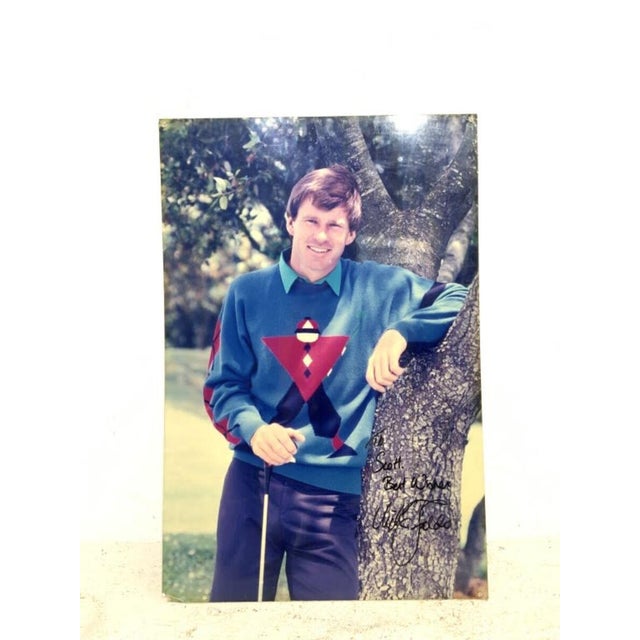 Nick Faldo, 1990, Photograph, Board For Sale - Image 4 of 4