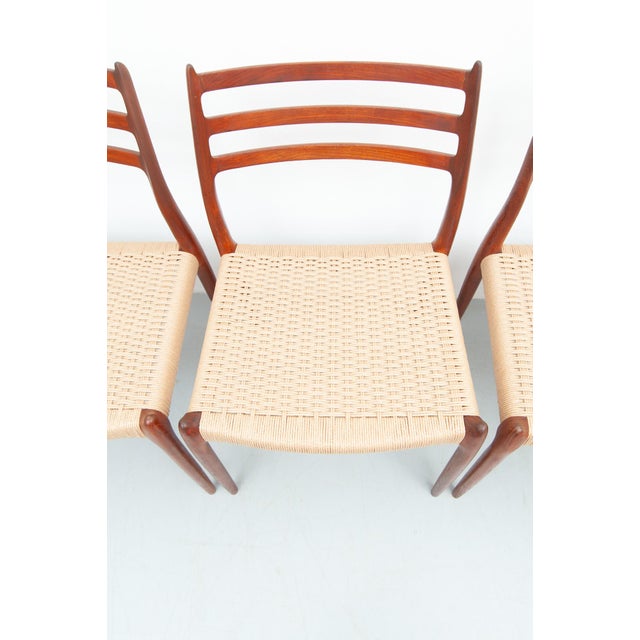 Model 78 Dining Chairs in Teak by Niels Otto Møller for J.L. Møller Møbelfabrik, 1950s, Set of 6 For Sale - Image 14 of 17