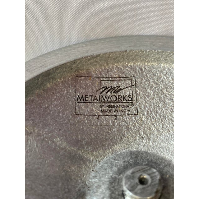 Mid-Century Modern Candlesticks - Stacked Ring Design Pair For Sale - Image 9 of 9