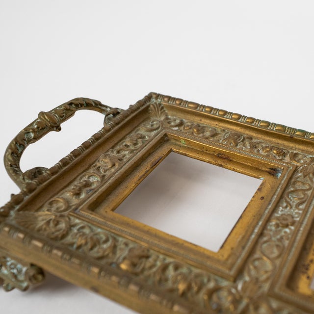 Antique French Double Inkwell Desk Set With Original Glass Inserts For Sale In New York - Image 6 of 11