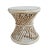 Tan Hourglass Wicker Side Table For Sale - Image 8 of 8