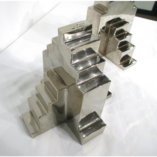 2 Chromed Automotive Industrial Jackstand Bookends For Sale In Cincinnati - Image 6 of 10