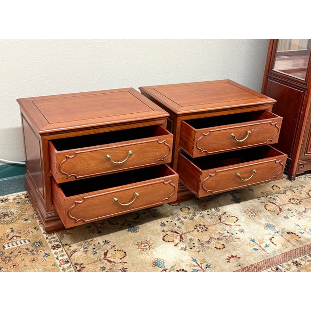 Rosewood Vintage Nightstands, Pair For Sale - Image 11 of 12