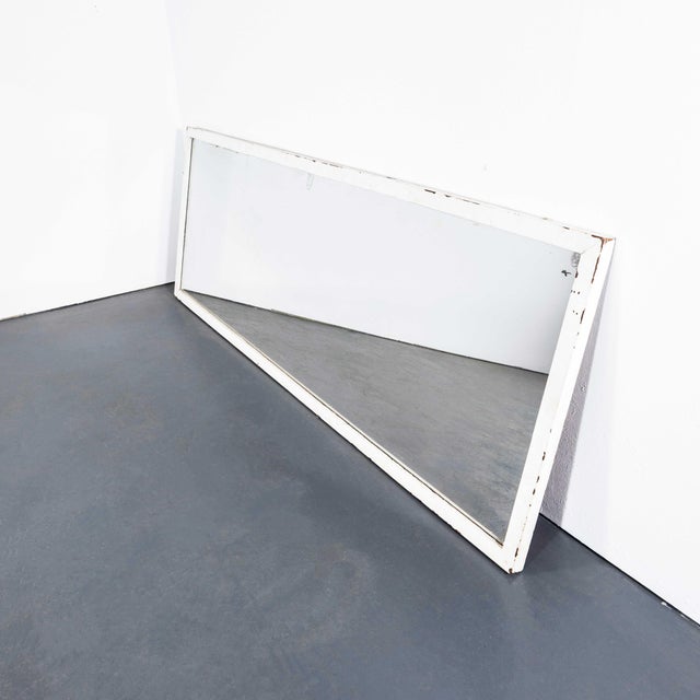 Silver Large Rectangular Pine Panel Back Mirror, 1920s For Sale - Image 8 of 8