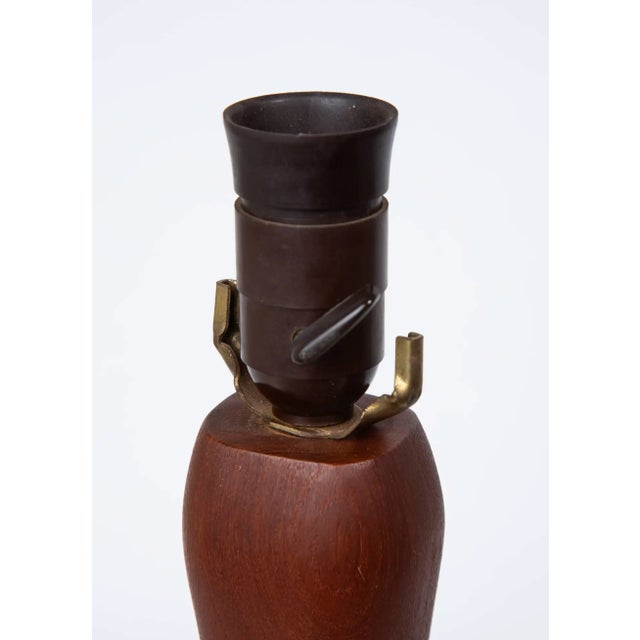 1950s Danish Modern Organic Form Teak Lamps by Esa Denmark For Sale In Jacksonville, FL - Image 6 of 8