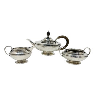 Silver Tea Service from Liberty & Co., Birmingham, 1912, Set of 3 For Sale