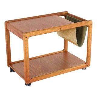 Factory Trolley with Literature Holder from Vildbjerg Møbelfabrik, 1960s For Sale