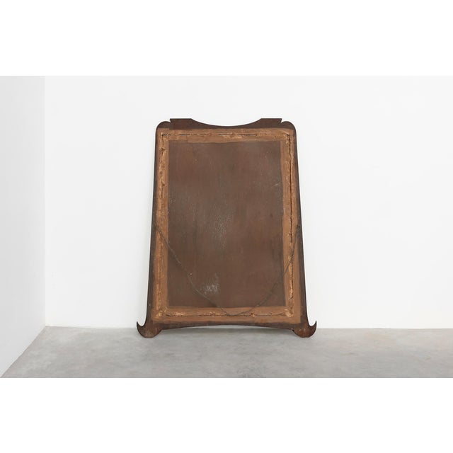 Art Nouveau Mirror in Oak with Gilded Inlay, France, 1915 For Sale - Image 10 of 11
