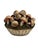Antique White Vintage Italian Tromp l'Oeil Hand-Painted Woven Ceramic Basket of Mushrooms For Sale - Image 8 of 17