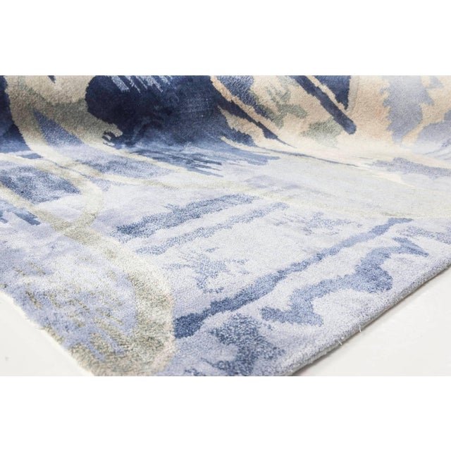 Contemporary Blucie Design Handmade Silk Rug by Doris Leslie Blau For Sale - Image 4 of 8