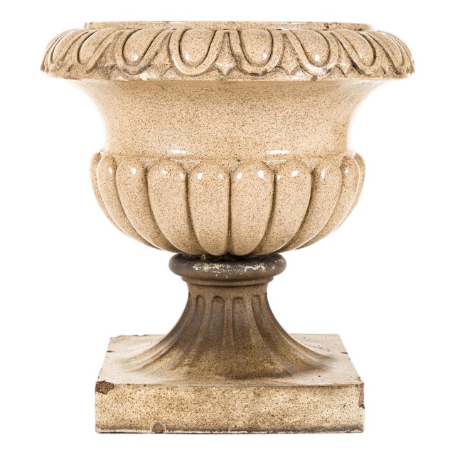 English Salt Glaze Garden Urn For Sale
