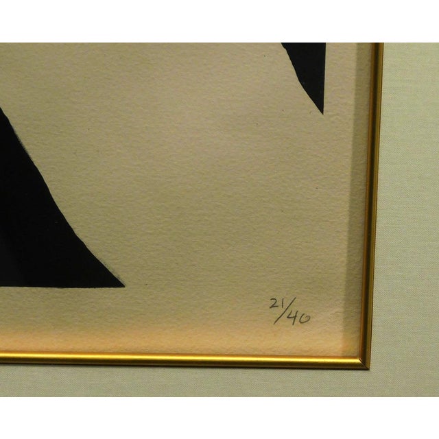 Impressionist R C Gorman "Female Nude" 1975 Rare Original Lithograph With Custom Framed Signed For Sale - Image 3 of 6