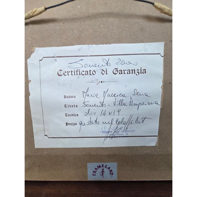 Late 20th Century Italian Mario Maresca Serra (b.1912-1991) Impasto Oil Painting on Board For Sale - Image 10 of 10