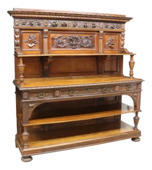 Early 1900s Antique Large Renaissance Revival Well-Carved, Sideboard!!