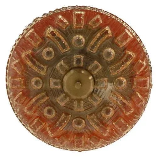 Orange Swedish Hanging Lamp in Glass For Sale - Image 8 of 16