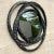 Vintage 80s Monumental Splatter Paint Rings Mirror For Sale - Image 4 of 10