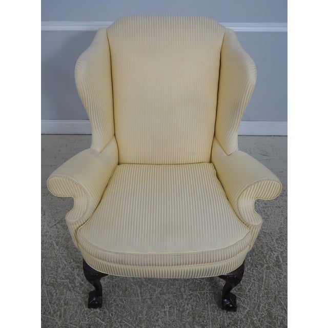 Age: C.2002 Details: Ball & Claw Feet Down Seat Cushions 60/40 Quality Construction 18 C. Design Chippendale Style Carved...