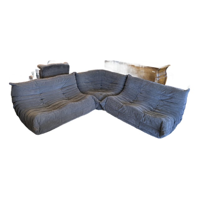 Michel Ducaroy for Ligne Roset Togo Sectional, Alcantara Chic For Sale