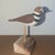 1980s Vintage Hand Carved Wood Shore Bird — Signed Folk Art, 6.5" For Sale - Image 5 of 7