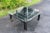 Hollywood Regency Black Painted Glass Top Coffee Table 1577 For Sale - Image 11 of 13