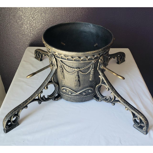Vintage Cast Iron Christmas Tree Stand For Sale In Los Angeles - Image 6 of 7