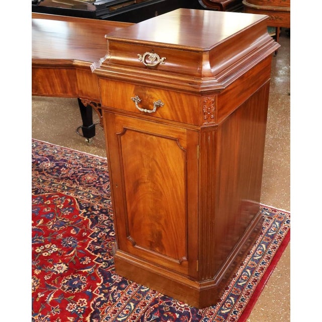 Late 19th Century Late 19th Century English Mahogany Regency Style Server Buffet Sideboard For Sale - Image 5 of 16