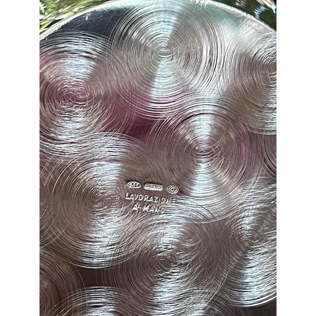 Torchon Handmade 800 Silver Jug, Italy, 1980s For Sale - Image 9 of 11