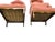 1970s Hollywood Regency Salmon Pink Velvet Hooded Porter's Chairs – Pair For Sale In Raleigh - Image 6 of 6