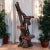 Large Rustic Live Edge Tree Trunk Plant Stand or Art Pedestal For Sale - Image 6 of 13
