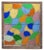 Abstract Antique Stained Glass Window For Sale - Image 3 of 4
