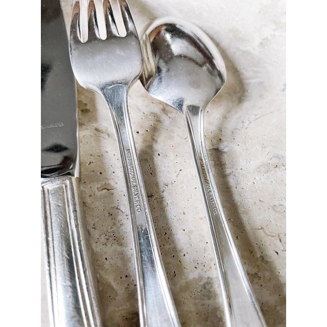 Silver 1920s Service for 8 Silver Plated Flatware From Whiteface Inn on Lake Placid- 24 Pieces For Sale - Image 8 of 8