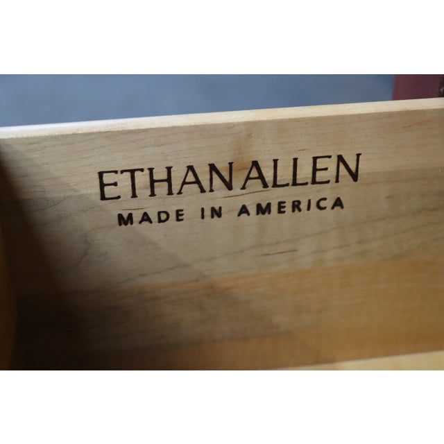 Ethan Allen “Country Colors” Painted Dresser With Maple Top For Sale - Image 12 of 14