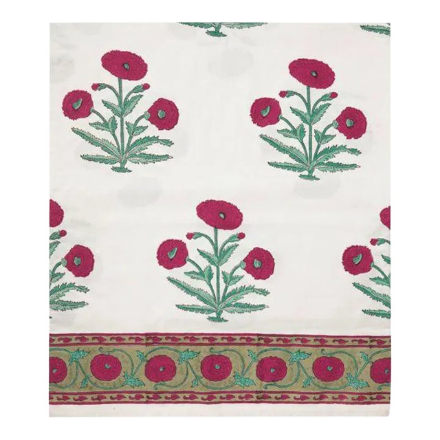 Poppy King Magenta Fitted Sheet For Sale