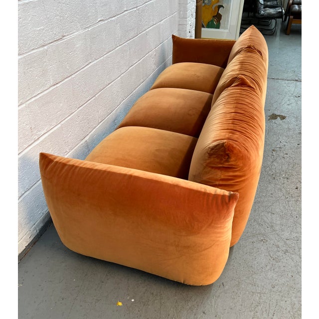 Textile Mid-Century Modern Three Seater Marenco Sofa by Mario Marenco for Arflex For Sale - Image 7 of 15