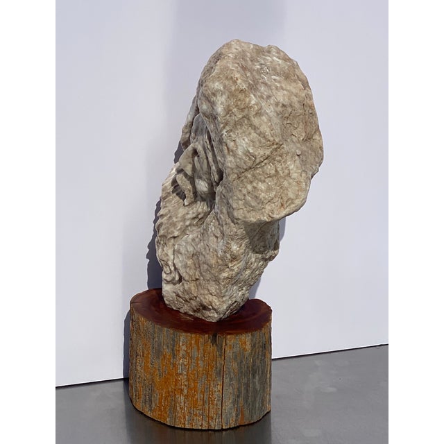 Mid 20th Century Erickson Native American Sculpture on a Solid Wood Base For Sale - Image 11 of 13