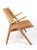 Wood Ch28 Sawbuck Armchair by Hans J. Wegner for Carl Hansen & Son, Denmark, 1970s For Sale - Image 7 of 9