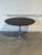 Dark Teak Round Adjustable Height Coffee to Dining Table Vintage Mid-Century Modern 1970s For Sale - Image 11 of 11