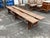 Burnt Umber Pair of 9ft French Farmhouse Benches For Sale - Image 8 of 8