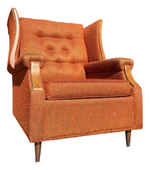 Mid Century Wingback Armchair