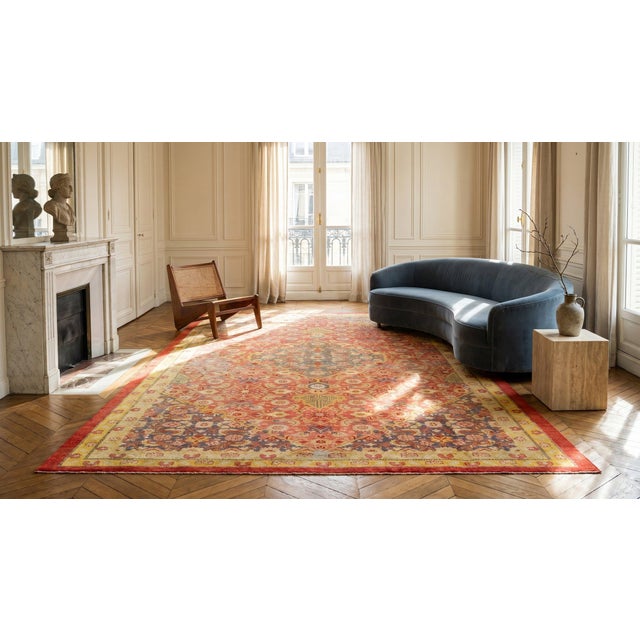 Early 20th Century N. Indian Amritsar Carpet ( 9'6" x 16'3" - 290 x 495 ) For Sale - Image 10 of 10